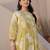 Women Floral Printed Pleated Pure Cotton Kurta with Trousers