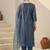 Women Floral Embroidered Regular Thread Work Liva Kurta with Trousers & With Dupatta