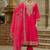 Women Ethnic Motifs Embroidered Panelled Thread Work Kurta with Trousers & With Dupatta