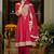 Women Ethnic Motifs Embroidered Panelled Kurta with Trousers & With Dupatta