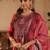 Women Ethnic Motifs Embroidered Regular Thread Work Raw Silk Kurta with Trousers & With Dupatta