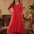 Women Ethnic Motifs Embroidered Pleated Thread Work Kurta with Trousers & With Dupatta