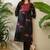 Women Animal Printed Empire Thread Work Pure Cotton Kurta with Trousers