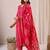 Women Ethnic Motifs Printed Regular Chanderi Silk Kurta with Trousers & With Dupatta
