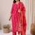 Women Ethnic Motifs Printed Regular Chanderi Silk Kurta with Trousers & With Dupatta