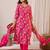 Women Ethnic Motifs Regular Chanderi Silk Kurta with Trousers & With Dupatta