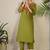 Ethnic Motifs Embroidered Regular Thread Work Pure Cotton Kurta with Trousers