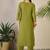 Ethnic Motifs Embroidered Regular Thread Work Pure Cotton Kurta with Trousers