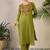 Ethnic Motifs Embroidered Regular Thread Work Pure Cotton Kurta with Trousers