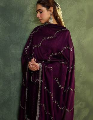Women Ethnic Motifs Embroidered Regular Kurta with Patiala & With Dupatta 6