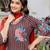 Women Printed Regular Beads and Stones Pure Cotton Kurta with Trousers & With Dupatta