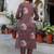 Women Printed Regular Beads and Stones Pure Cotton Kurta with Trousers & With Dupatta
