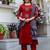 Women Ethnic Motifs Embroidered Regular Thread Work Pure Cotton Kurta with Trousers & With Dupatta