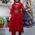 Women Ethnic Motifs Embroidered Regular Thread Work Pure Cotton Kurta with Trousers & With Dupatta