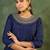 Women Ethnic Motifs Embroidered Panelled Thread Work Kurta with Trousers