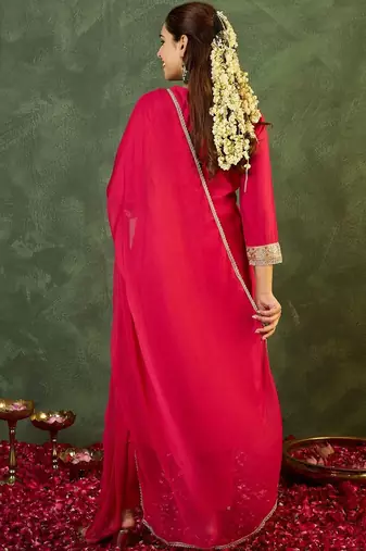 Women Ethnic Motifs Regular Kurta with Trousers & With Dupatta