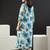 Women Floral Printed Pleated Pure Cotton Kurta with Trousers