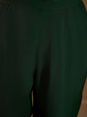 Ethnic Motifs Embroidered Regular Thread Work Kurta with Trousers & With Dupatta 5