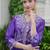 Women Ethnic Motifs Embroidered Panelled Thread Work Kurta with Trousers
