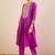Women Ethnic Motifs Embroidered Panelled Thread Work Kurta with Trousers