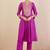 Women Ethnic Motifs Embroidered Panelled Thread Work Kurta with Trousers