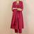 Women Ethnic Motifs Embroidered Panelled Thread Work Pure Cotton Kurta with Trousers & With Dupatta