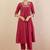 Women Ethnic Motifs Embroidered Panelled Thread Work Pure Cotton Kurta with Trousers & With Dupatta