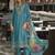 Women Floral Embroidered Regular Thread Work Liva Kurta with Trousers & With Dupatta