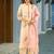Women Floral Embroidered Regular Thread Work Kurta with Palazzos & With Dupatta