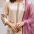 Women Floral Embroidered Regular Thread Work Kurta with Palazzos & With Dupatta