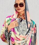 Women Floral Printed Regular Kurta with Trousers & With Dupatta