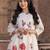 Women Floral Printed Pleated Pure Cotton Kurta with Trousers