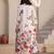 Women Floral Printed Pleated Pure Cotton Kurta with Trousers