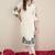 Women Floral Embroidered Regular Thread Work Kurta with Trousers
