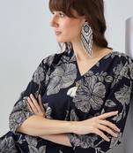 Women Floral Printed Regular Pure Cotton Kurta with Trousers