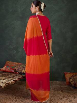 Women Ethnic Motifs Embroidered Regular Thread Work Kurta with Trousers & With Dupatta 3
