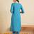 Women Ethnic Motifs Embroidered Regular Thread Work Kurta with Trousers