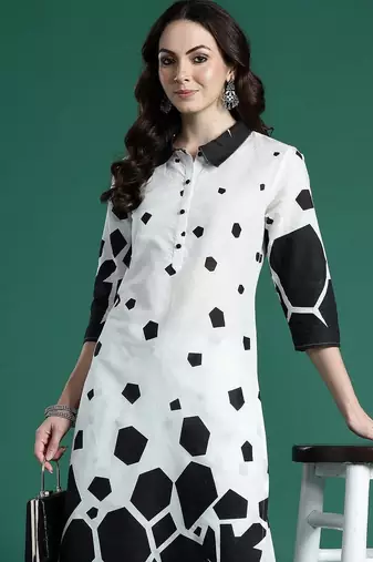 Women Printed Regular Pure Cotton Kurta with Trousers