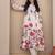 Women Floral Printed Pleated Pure Cotton Kurta with Trousers