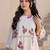 Women Floral Printed Pleated Pure Cotton Kurta with Trousers