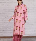 Women Floral Printed Regular Pure Cotton Kurta with Palazzos