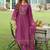 Women Floral Embroidered Regular Thread Work Kurta with Trousers & With Dupatta