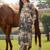 Women Printed Regular Linen Kurta with Trousers