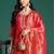 Women Ethnic Motifs Printed Regular Thread Work Kurta with Trousers & With Dupatta