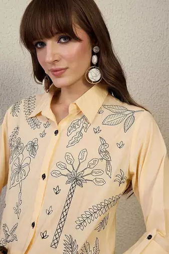 Women Floral Printed Regular Pure Cotton Kurta with Trousers