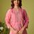 Women Floral Embroidered Regular Thread Work Kurta with Trousers & With Dupatta