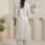 Women Floral Embroidered Regular Thread Work Kurta with Trousers & With Dupatta
