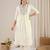 Women Floral Embroidered Empire Thread Work Pure Cotton Kurta with Trousers & With Dupatta