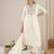 Women Floral Embroidered Empire Thread Work Pure Cotton Kurta with Trousers & With Dupatta