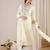 Women Floral Embroidered Empire Thread Work Pure Cotton Kurta with Trousers & With Dupatta